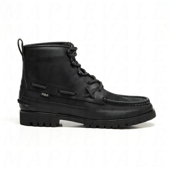 Polo Ralph Lauren Ranger Mid Ballistic Nylon Boots Men\'s Sz 9.5 Black Oxford NIB main image 5